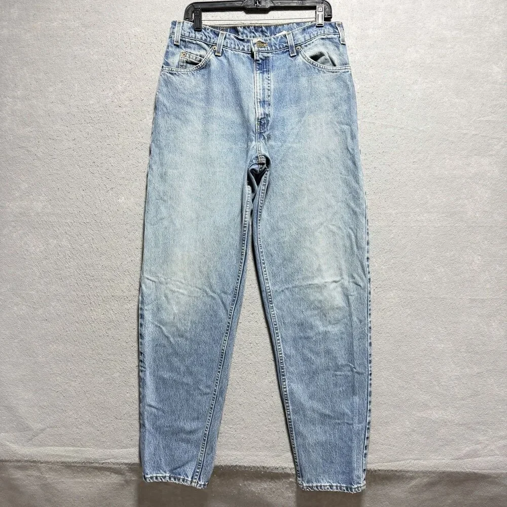VTG Orange Tab Levi's 560 Jeans 34x34 Blue Baggy Loose Fit Tapered Leg 1997